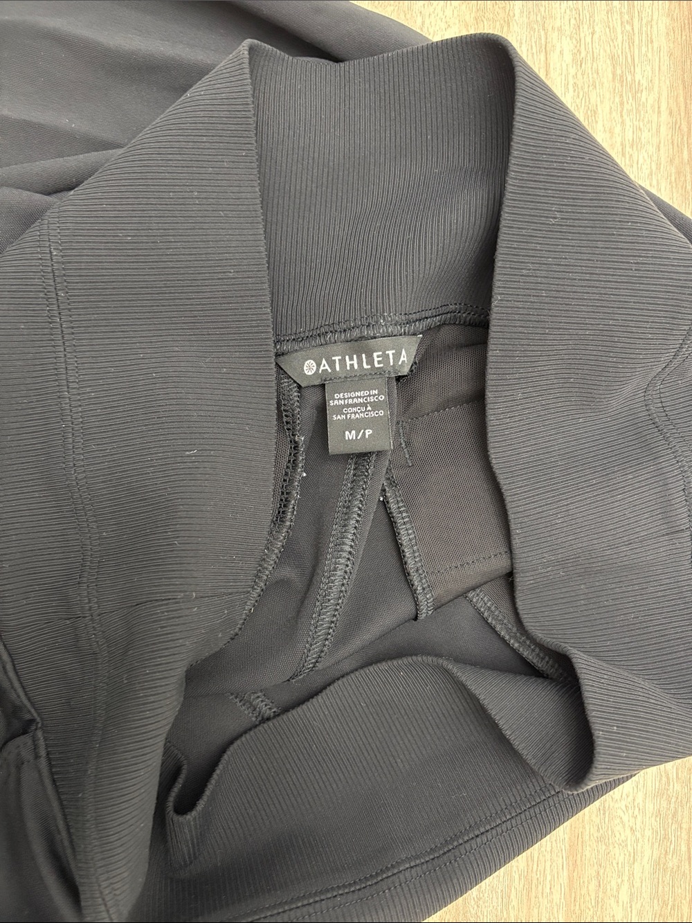 Athleta Wide Leg Pull On Pants Women Size Medium Petite Black - Picture 5 of 9